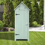 Vertical Outdoor Storage Shed - Shelves, Lockable, 8.7 Cu. Ft
